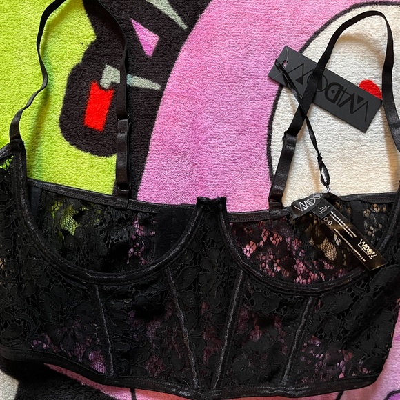 NWT WIDOW LINGERIE SET- UNDERBUST AND SHRUG L - Picture 4 of 7